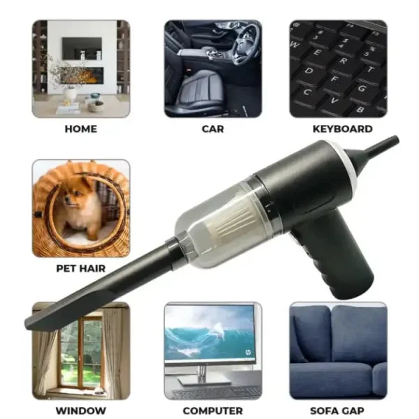 Compact 3-in-1 Handheld Vacuum Cleaner | Multifunctional & USB Powered