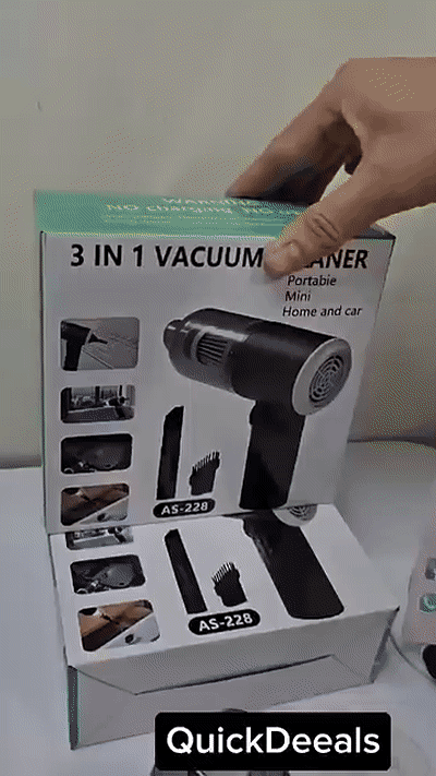 Compact 3-in-1 Handheld Vacuum Cleaner | Multifunctional & USB Powered